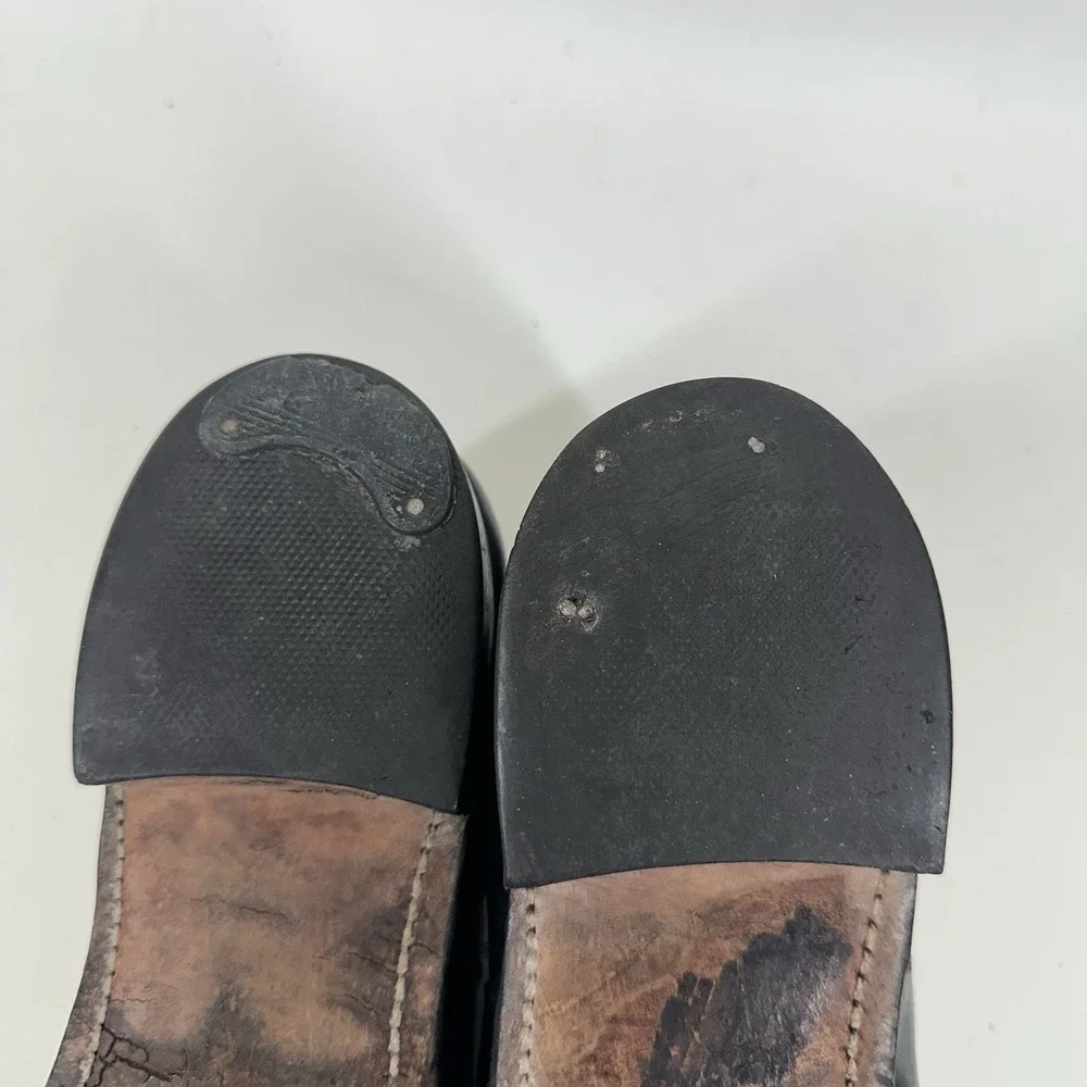 Johnston & Murphy Optima Oxford Cap Toe‎ Black Leather Dress Shoes 11.5 C/A